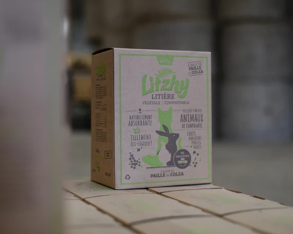 Eizhy - Litière Végétale et Compostable Litzhy à base de Paille de Colza