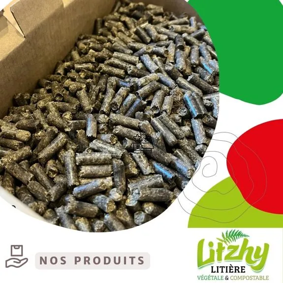 Eizhy - Litière Végétale et Compostable Litzhy à base de Landes Bretonnes
