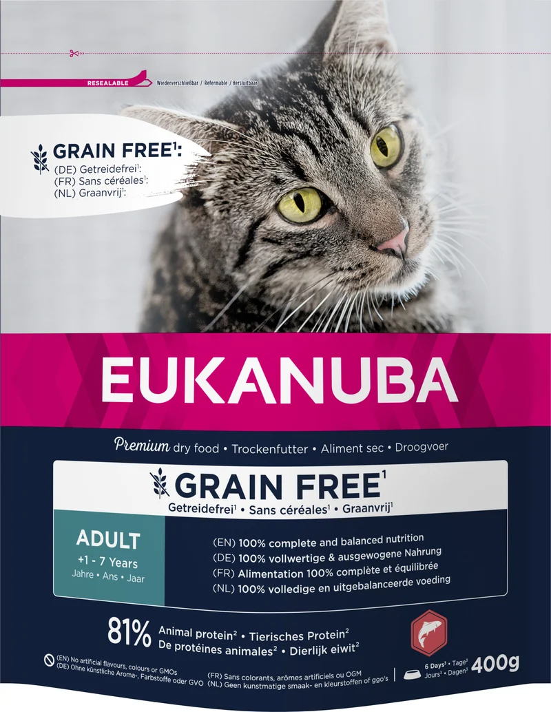 Eukanuba - Croquettes Sans Céréales au Saumon pour Chat