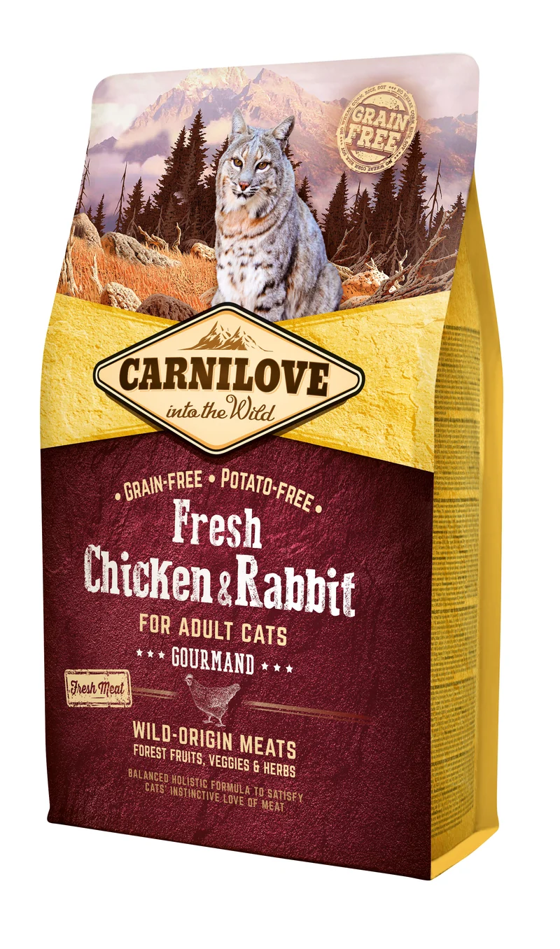 Carnilove - Croquettes Sans Céréales Poulet & Lapin pour Chat