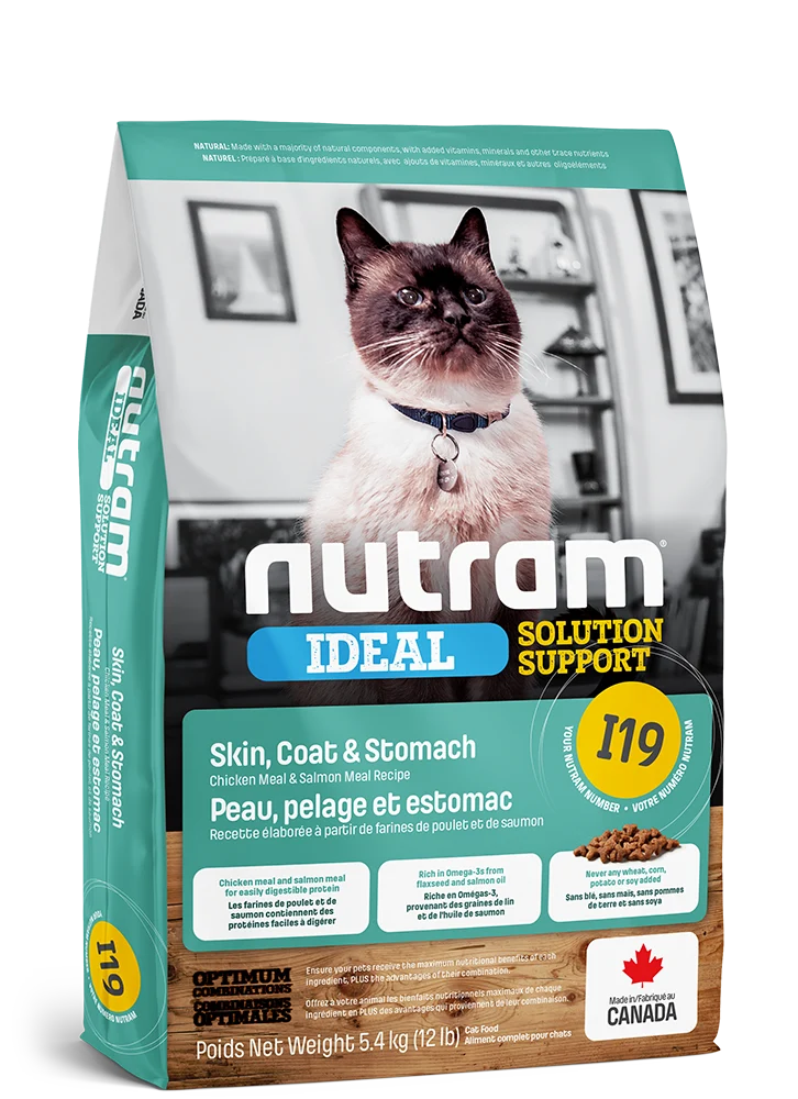 Nutram - Nourriture chats - I19 Peau Pelage et estomac
