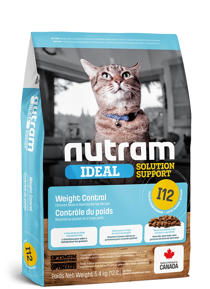 Nutram - Nourriture chats - I12 Contrôle du Poids
