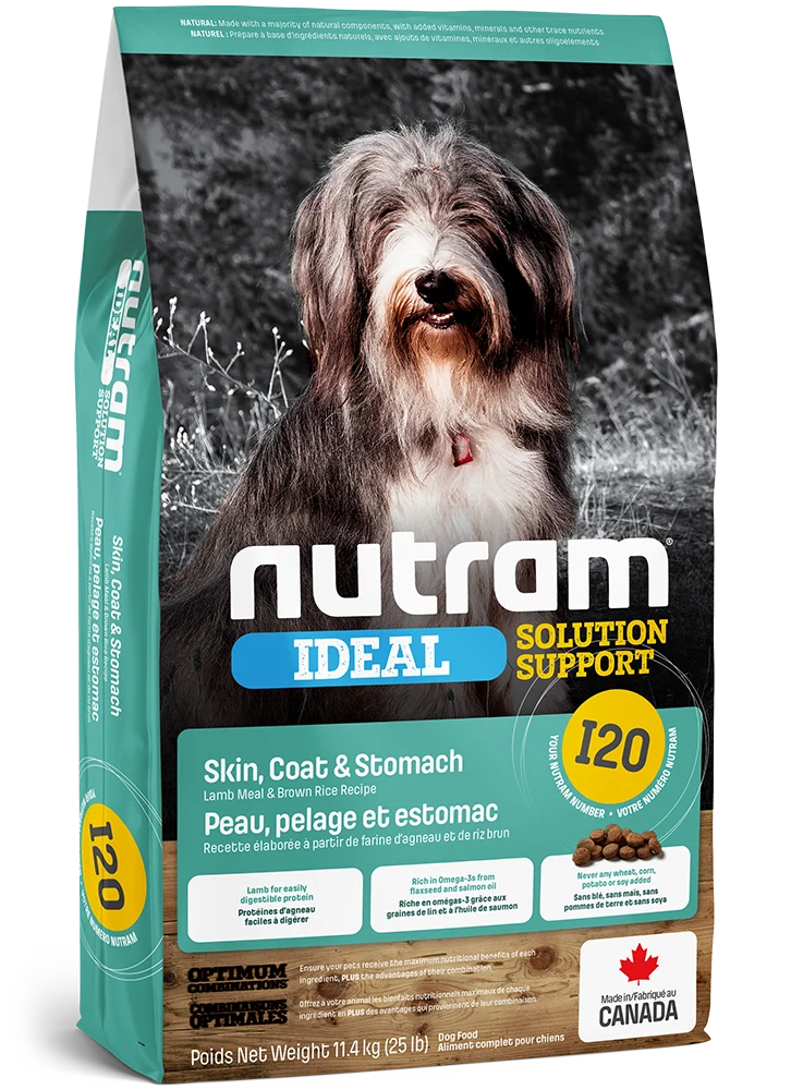 Nourriture Pour chiens Peau, Pelage et Estomac Nutram I20