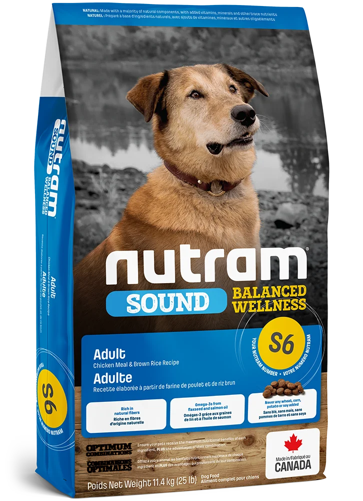 Nourriture pour chiens adultes Nutram S6