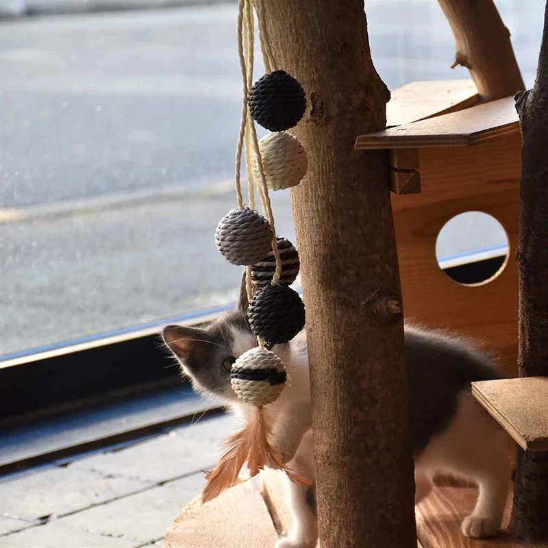 Bille: gioco tiragraffi per gatto con palline Bobby