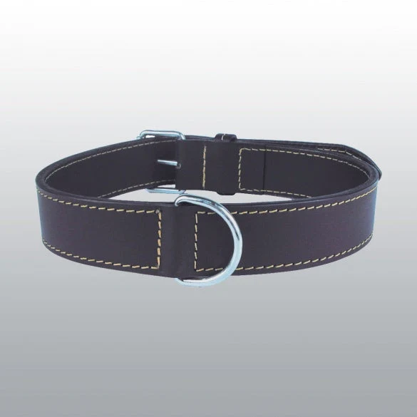 Collier en cuir double marron