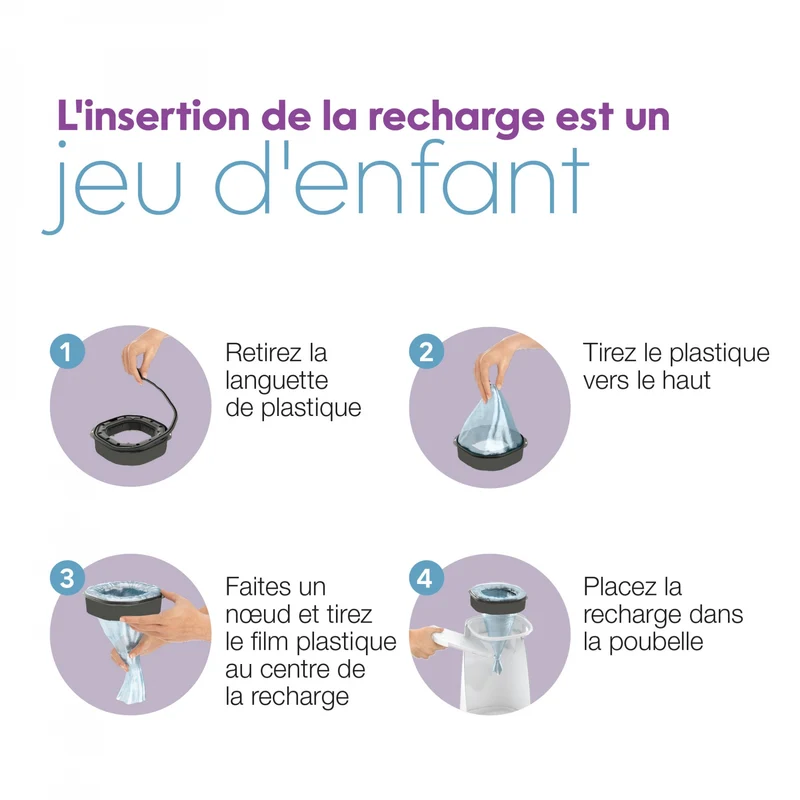 Recharge pour poubelle Litter Locker Fashion & Litter Genie - chat
