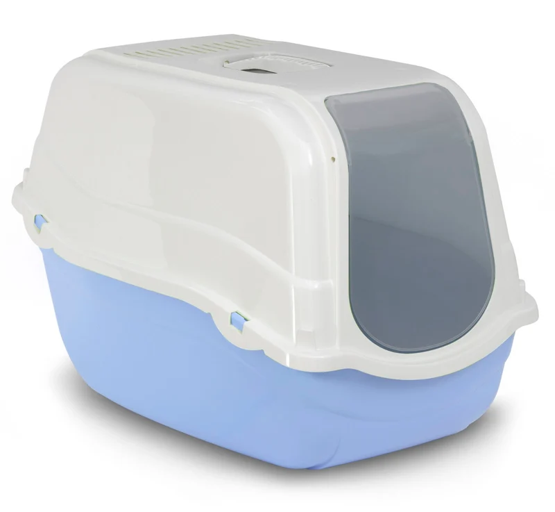 BERGAMO ROMEO Bac Litière Dome Bleu Azur